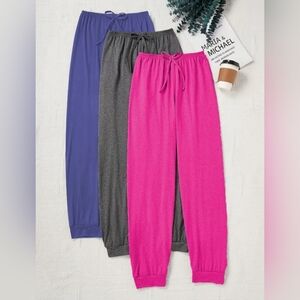 NWT 3 Loungers/Sweat Pants/PJ's/ SUPER Soft, Light-Weight, Relaxed Fit, 12-14